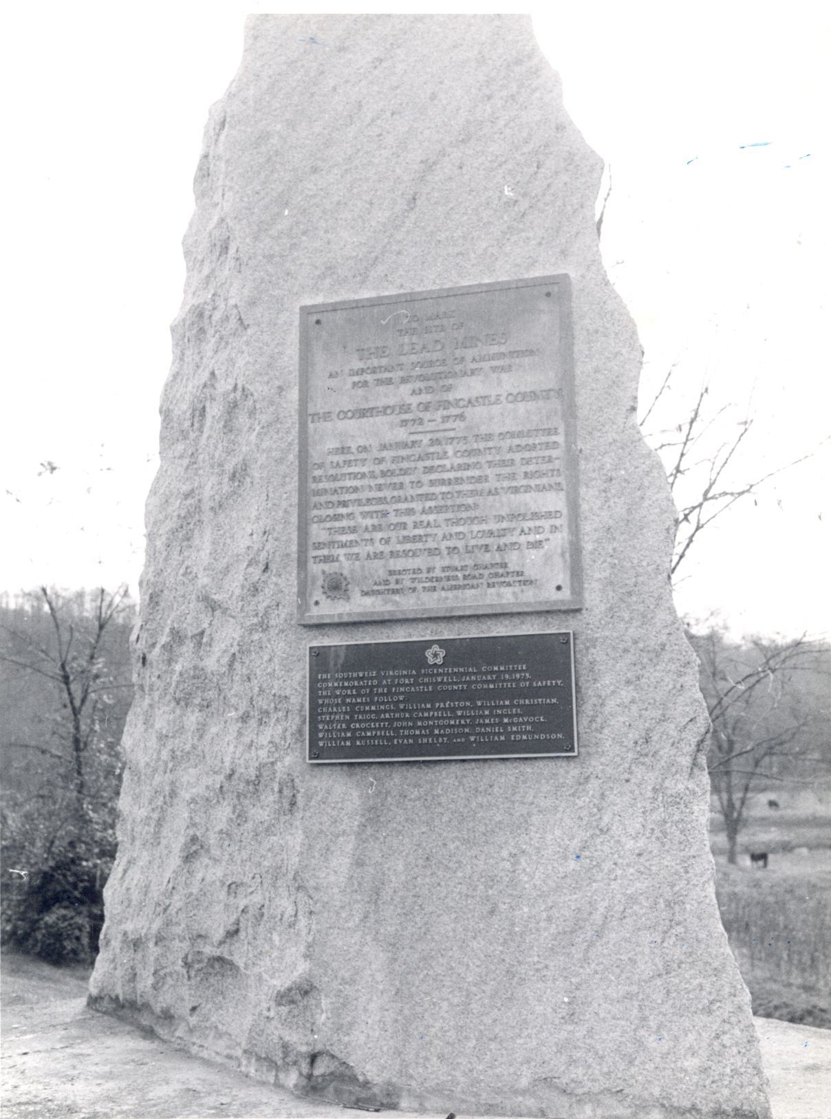 Fincastle County marker